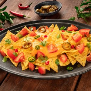 Vegetarian Nachos (GF available)